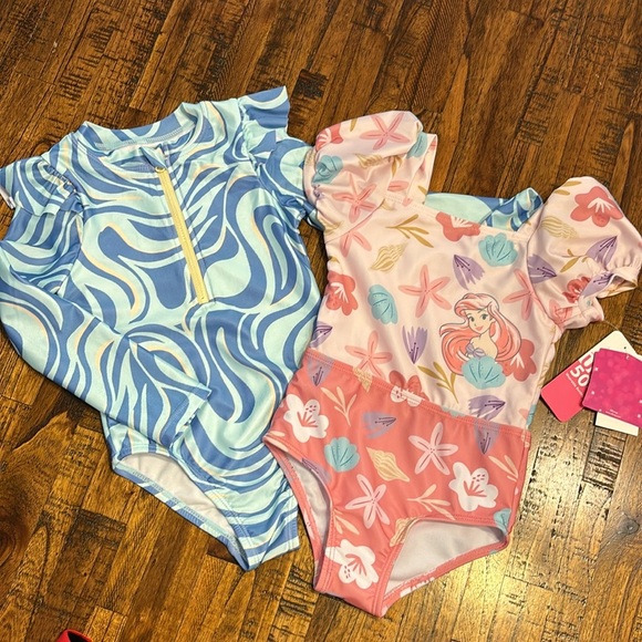 Disney Other - Bathing Suits Bundle - 3T Girls Bathing Suits (Disney Suit is NWT)
